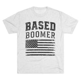 Based Boomer Tee – Vintage American Flag Graphic T-Shirt