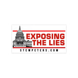 Exposing The Lies Bumper Sticker — Small