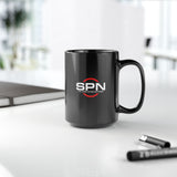 SPN Black Coffee Mug, 15oz