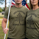 Free Palestine An Appeal to Heaven Tee